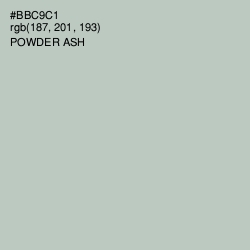 #BBC9C1 - Powder Ash Color Image